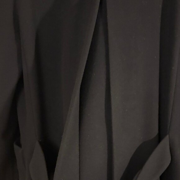 Perry Ellis Navy Double-Breasted Wool Coat - Picture 7 of 10